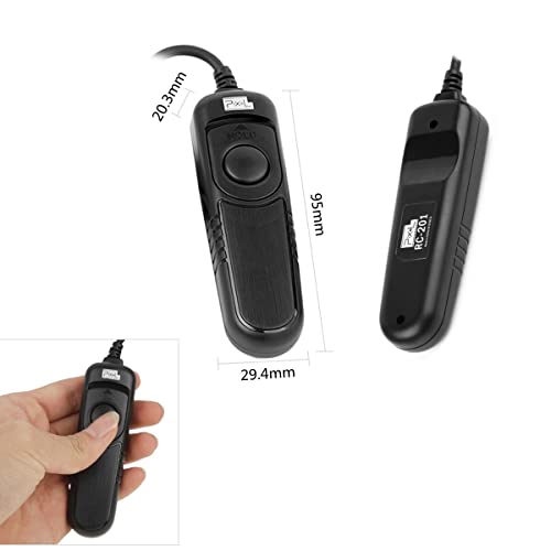 Pixel RC-201 N3 Shutter Remote Control Release Cord Compatible with Canon R3, R5, R5C, 10D, 1DX, 1DC, 1DS, 1D, 5D, 5DS, 5DSR, 6D, 7D, 50D, 40D, 30D, 20D - Image 2