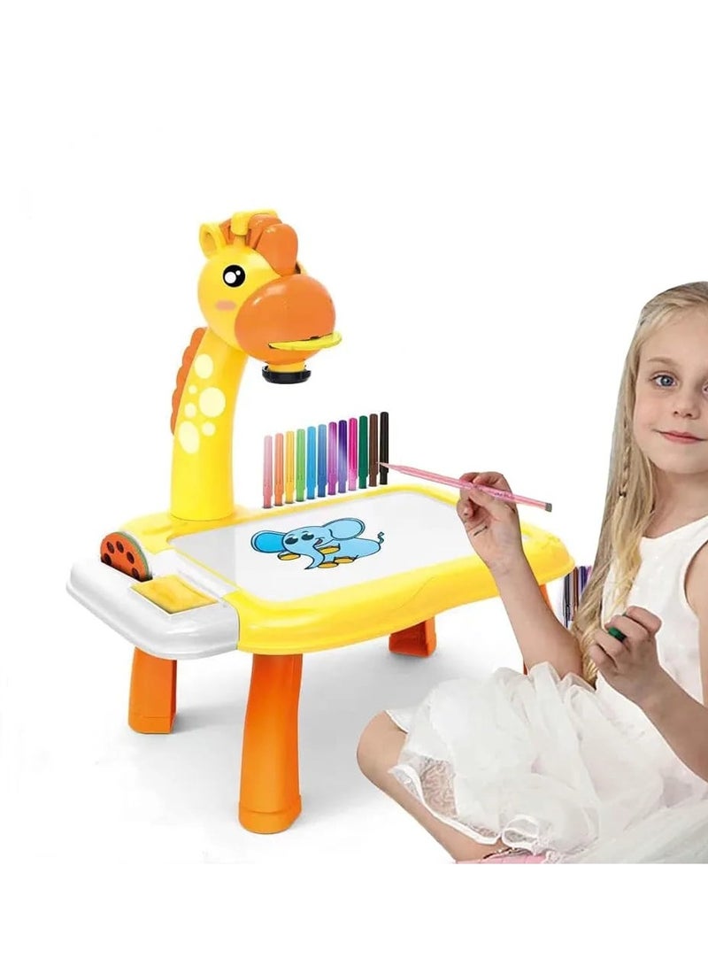 Giraffe-Shaped Projector Drawing Table for Kids – Educational Toy with Light Projection & Drawing Slides - Image 5