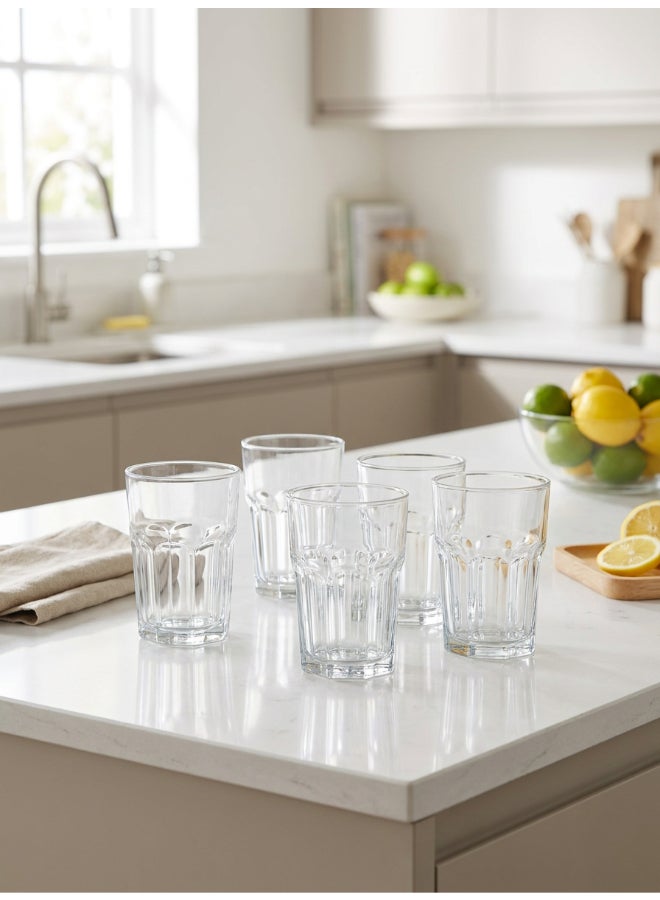 Luminarc Tuff 6 Piece Tumbler 300ml Drinking Set For Juice, Water, Soft Drinks, Hard Drink, Hot Beverages - Image 2