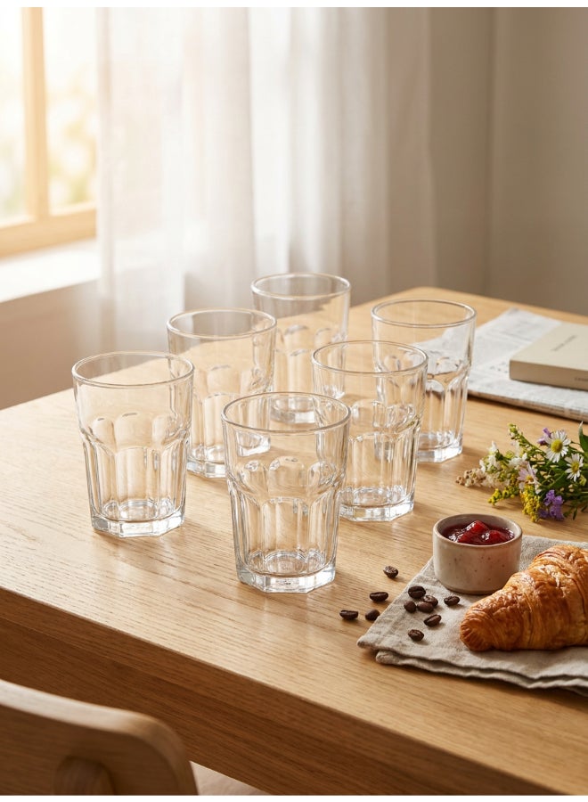 Luminarc Tuff 6 Piece Tumbler 300ml Drinking Set For Juice, Water, Soft Drinks, Hard Drink, Hot Beverages - Image 3