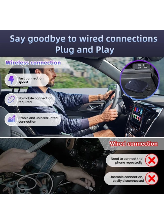 Carlinkit Wireless CarPlay AI Box Android 13, 8GB RAM + 128GB ROM, Wireless Android Auto, GPS, WiFi, Bluetooth, For Cars with Wired CarPlay - Image 3
