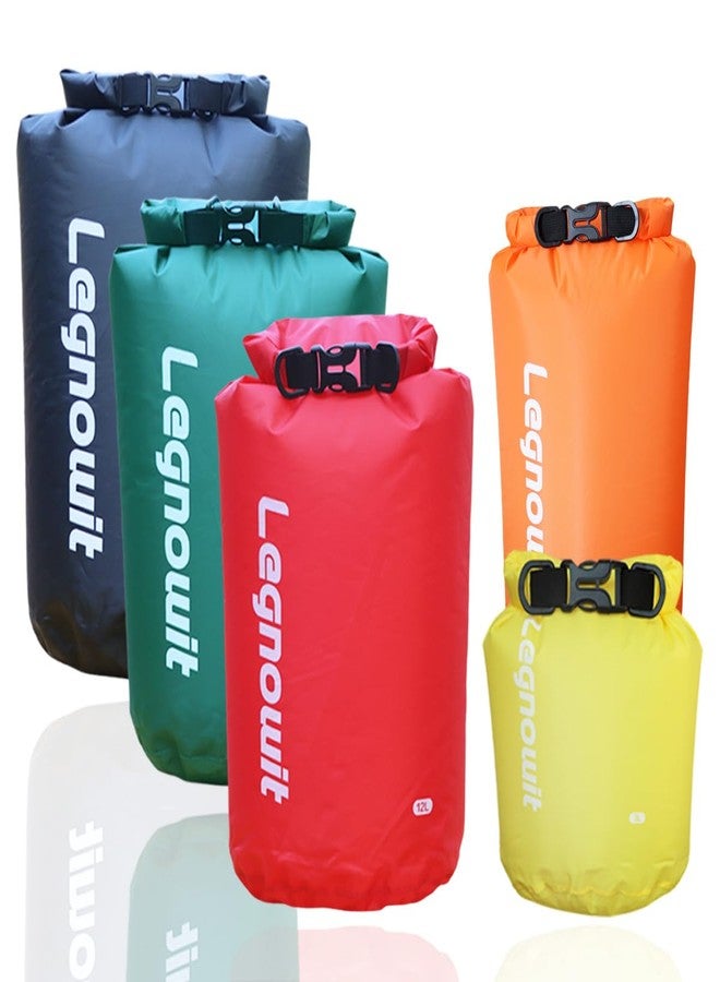 Legnowit Dry Bag, 3 Pack/5 Pack Waterproof Lightweight Small & Large Dry Sacks for Outdoor Camping, Backpacking, Kayaking, Boating, Travel and More - Image 1