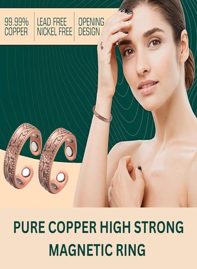 Mastyle® Copper Magnetic Ring | Adjustable | Men & Women | Classic Design - Image 3