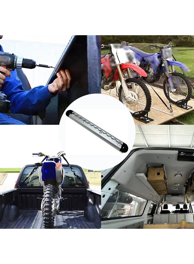 LAMAY 4pcs Track Tie Down System|12inch Length Track Coated Aluminum Use On Securing Motorcycles, Bikes,Pickup Trucks, Vans, Or Utility Trailers (Size : B) - Image 2