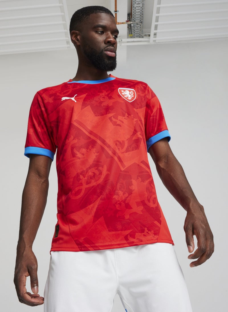 PUMA Czech Republic 2024 Home Mens Red Jersey - Image 1