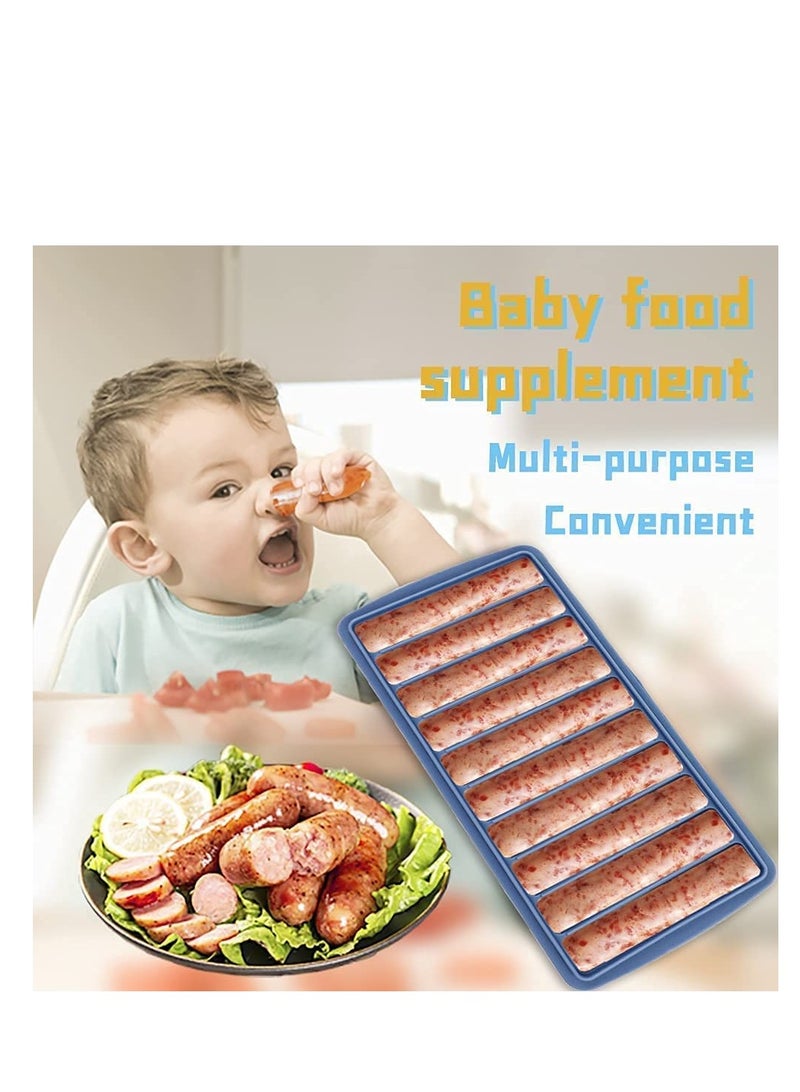 SYOSI Narrow Ice Stick Cube Trays, Long Tray Silicone with Lid, Rectangular Stick, Reusable, Flexible, Easy Release, Ideal for Sports and Water Bottles, Juice Parties - Image 3