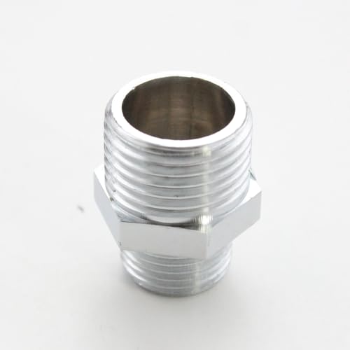 KINIK CP Brass Hex Nipple 1/4 Inch to 1/4 Inch Male Threaded for connecting two Threaded Pipes or fittings(Pack of 2) - Image 4