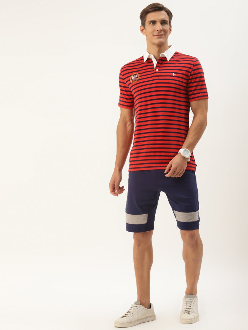 amswan PREMIUM COTTON STRIPED HALF SLEEVE COLLAR T-SHIRTS - Image 5