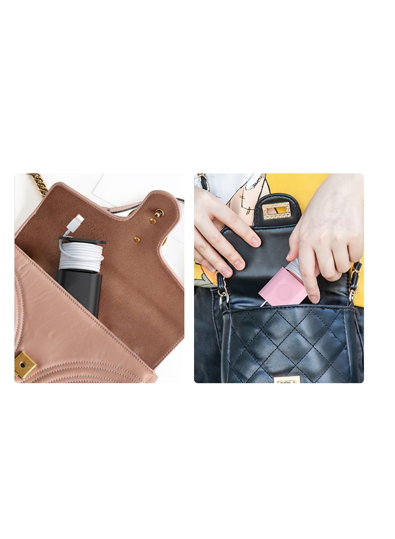 SYOSI 4Pcs 2 in 1 Silicone Charger Protector, 18w/20w Data Cable Winder, Mobile Phone Charger Data Cable Anti-Break Protection Storage Tool, Suitable for 11/12 Charger (Pink, Gray, Black, Transparent) - Image 3