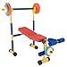 Hey Play Kids Weight Bench Set Toddler Gym for Beginner Exercises and Weightlifting with Leg Press and Barbell Toys for Ages 3 and Up by Hey Play - Image 3