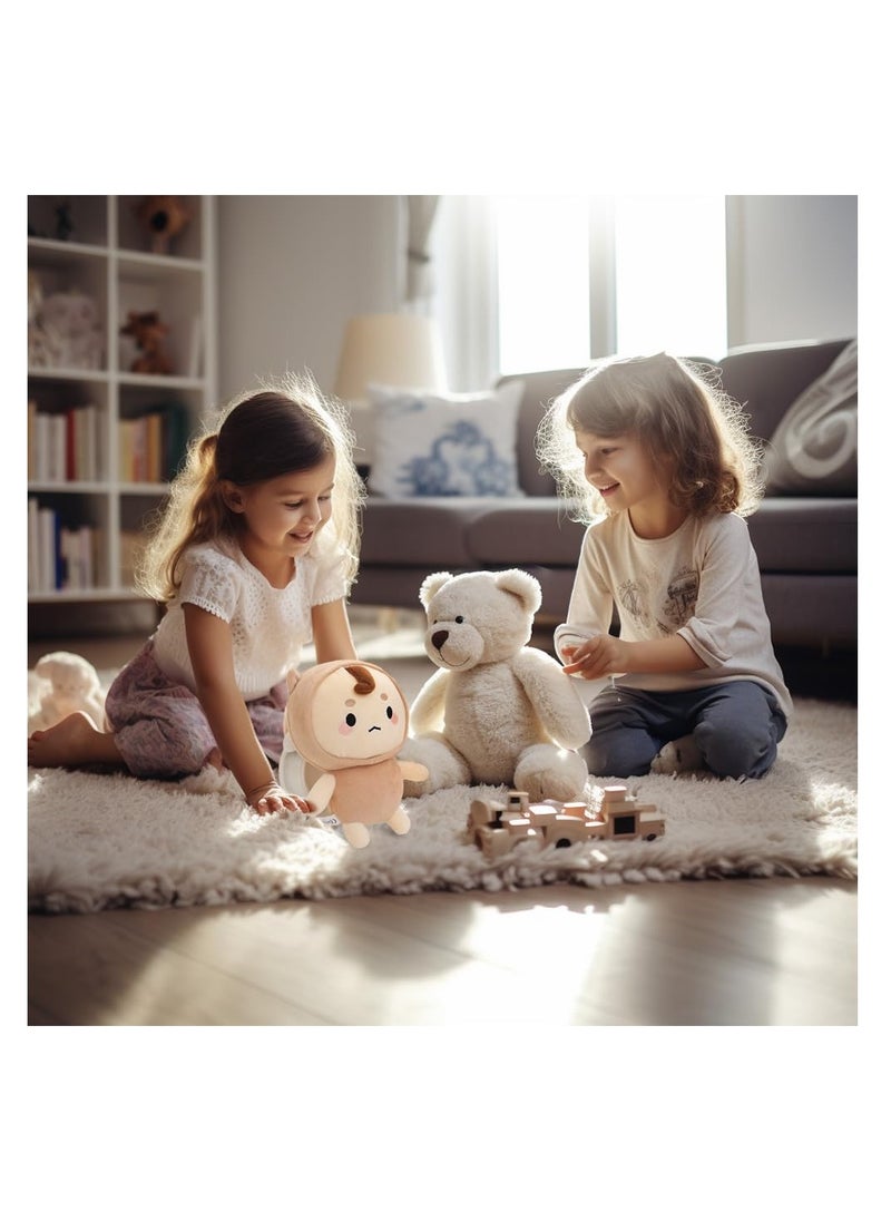 SYOSI Adorable Plush Toy, 11 inches Charming Soft Doll Stuffed Animal, Plushies for Kids Boys Girls, Nap Plush Doll, Children Birthday Gift, Brown  - Image 3