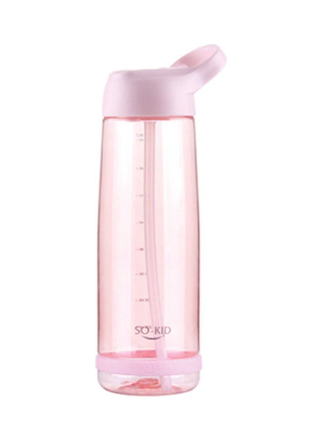 NIBEMINENT Straw Water Bottle Pink 25 x 6.5 6.5cm 