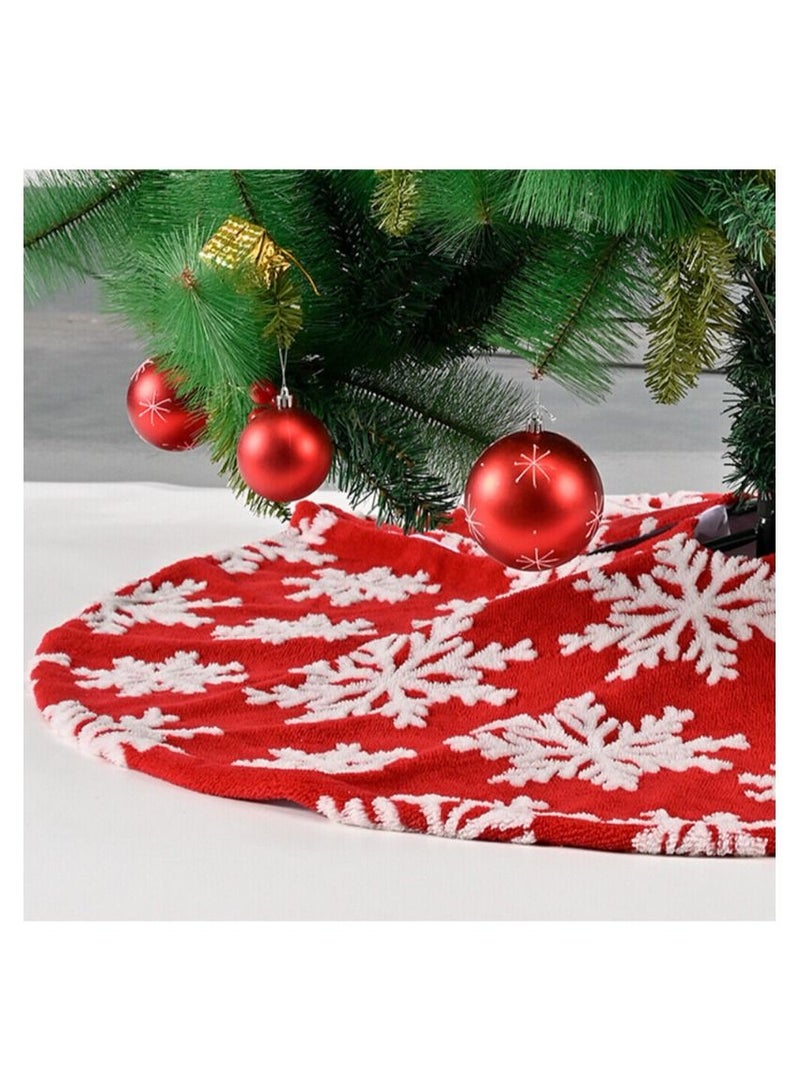 ACLIX Tree Skirt Soft Thick Tree Skirt Plush Skirt Christmas Decor Indoor  - Image 2