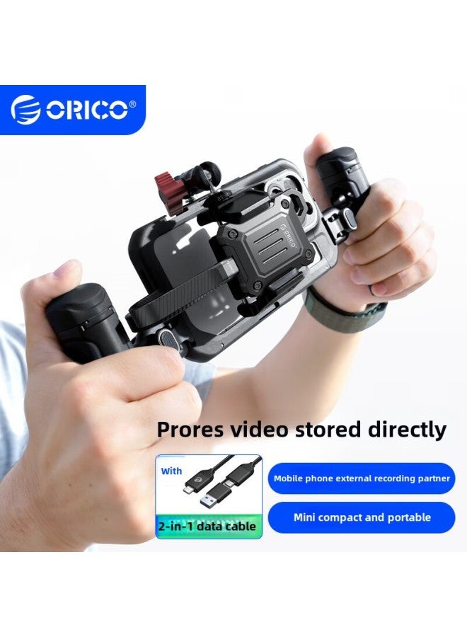 Orico Hard Disk Box 2230 Mobile Solid State M.2 NVMe External Hard Disk Box Notebook/Tablet/Mobile Phone-Color: Outdoor Money - Image 2