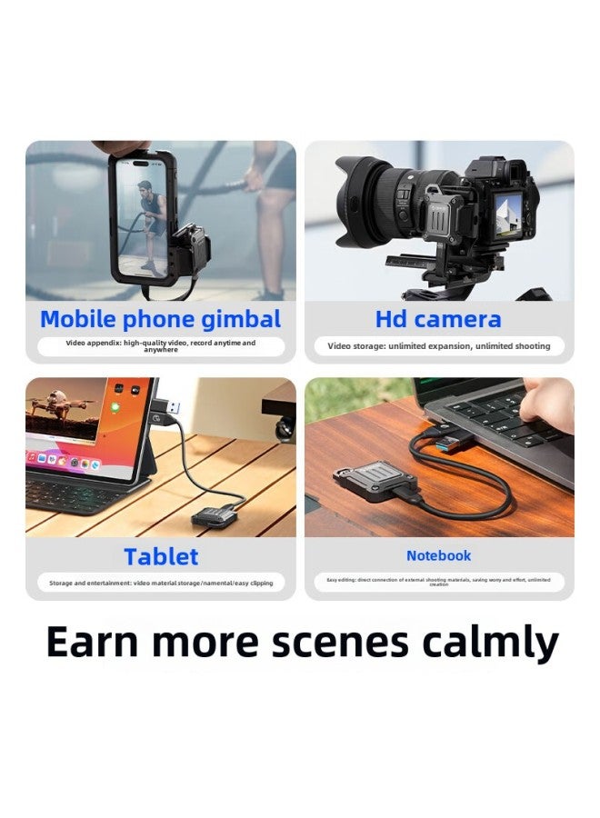 Orico Hard Disk Box 2230 Mobile Solid State M.2 NVMe External Hard Disk Box Notebook/Tablet/Mobile Phone-Color: Outdoor Money - Image 5