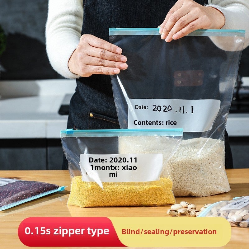 Thick Food-Grade Sealing Bags for Fridge Storage Smm three boxes 65 pieces 