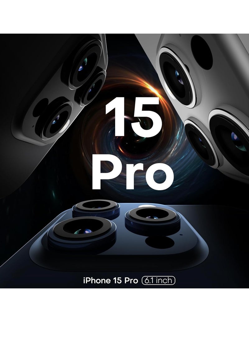 إلترازون 5-in-1 Magnetic Clear Case for iPhone 15 Pro 6.1-Inch – Includes 2 Screen Protectors, 2 Camera Lens Protectors, MagSafe Compatible, 12 FT Drop Protection - Image 2