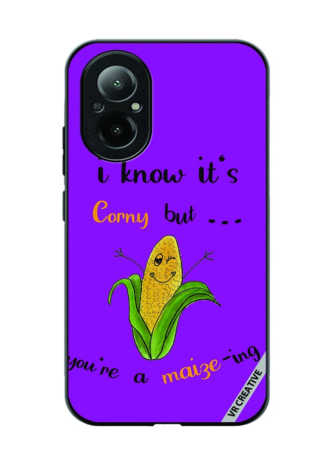 VR CREATIVE Protective Case Cover For Realme C67 4G Corn Design Multicolour - Image 1