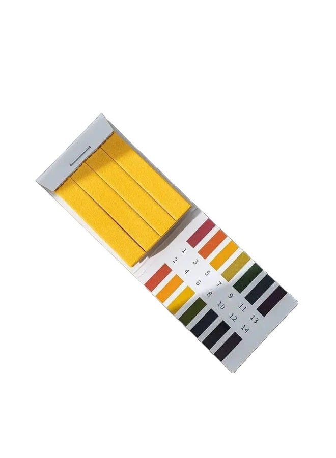 80 Strips Full Range PH Alkaline-Acid Test Paper，PH1-14 Test Paper，for Saliva Urine Water Soil Testing Pet Food and Diet pH Monitoring - Image 1