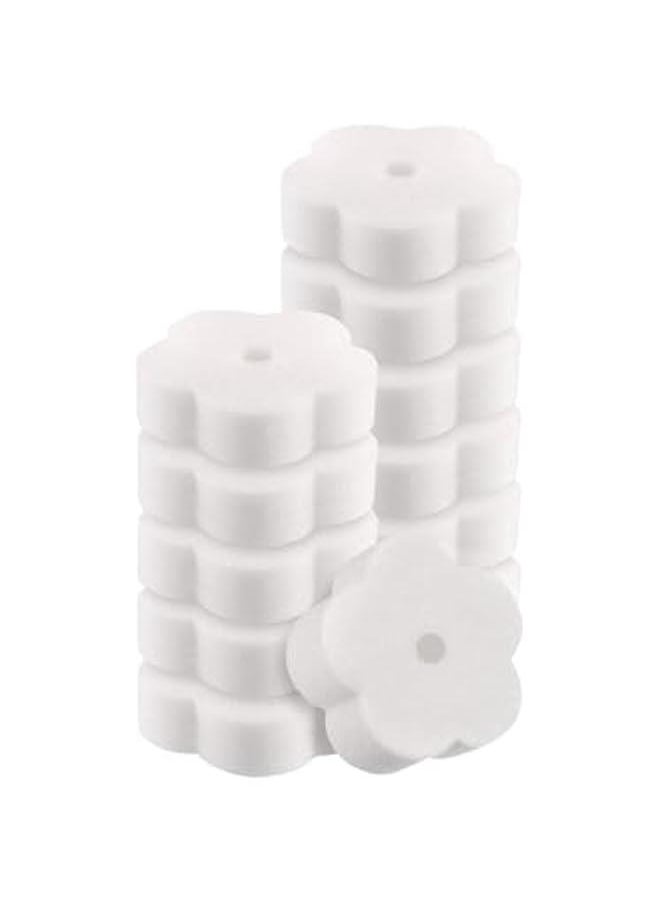 HOOKOR 12pcs Oil Absorbent Sponge Hot Tub Accessories Oil-absorbing Sponge for Pool Balls for Hot Scumbug Sponge Scumbug Hot Tub Sponges White Absorb Water Absorbent Cotton  - Image 1