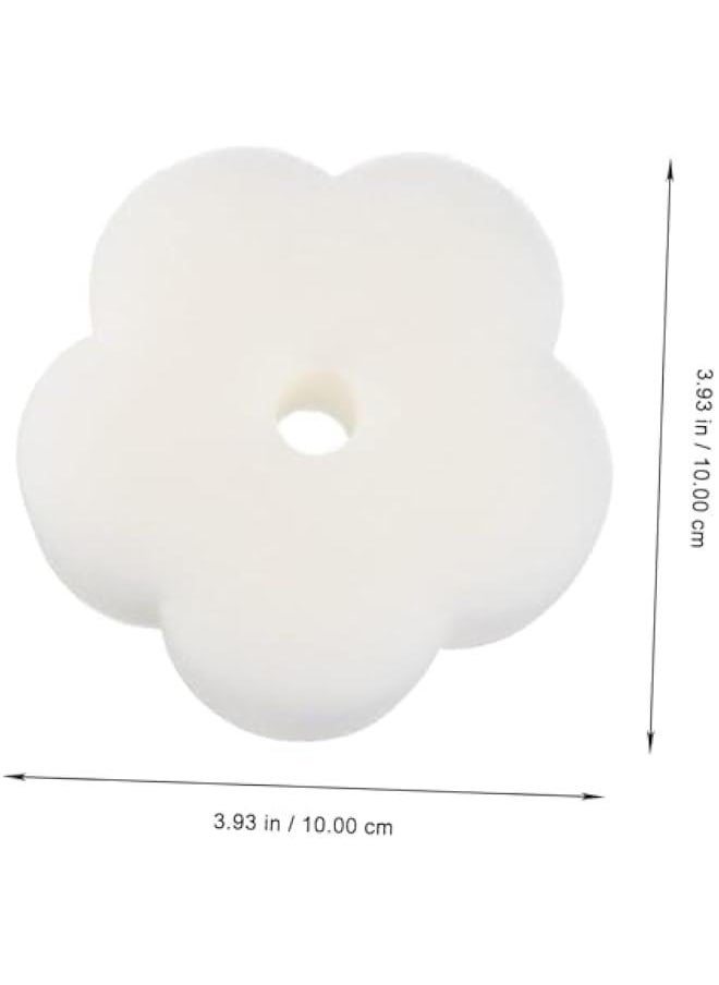 HOOKOR 12pcs Oil Absorbent Sponge Hot Tub Accessories Oil-absorbing Sponge for Pool Balls for Hot Scumbug Sponge Scumbug Hot Tub Sponges White Absorb Water Absorbent Cotton  - Image 2