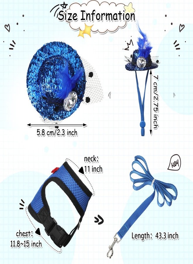 Zhanmai 9 Pcs Funny Chicken Accessories Set - Harness, Leash & Hats for Hens, Ducks, Geese & Parrots - Adjustable, Training Walking Supplies - Image 3