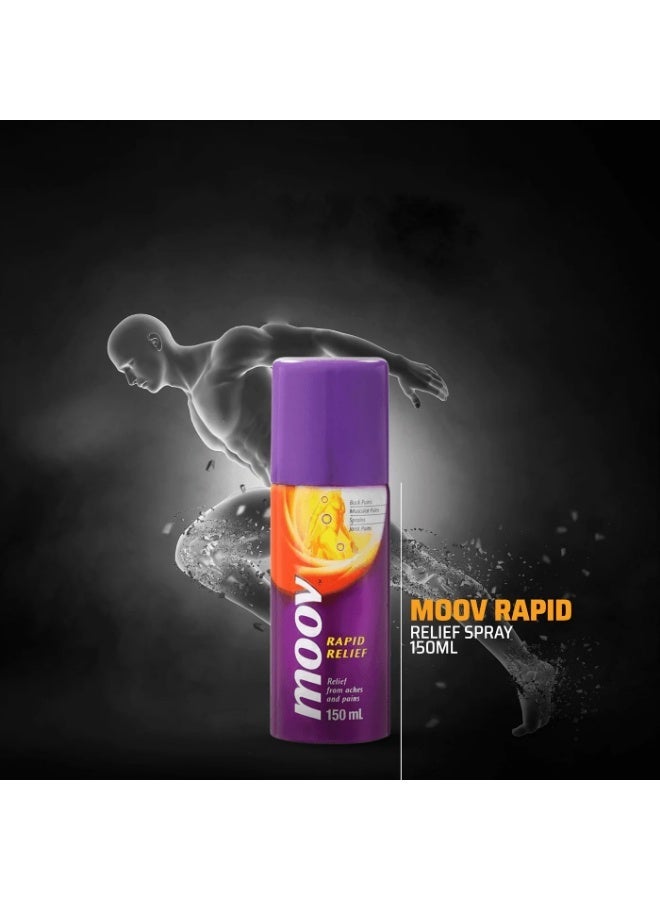 MOOV Rapid Relief Pain Relief Spray for Muscle & Joint Pain - 150ml - Image 2