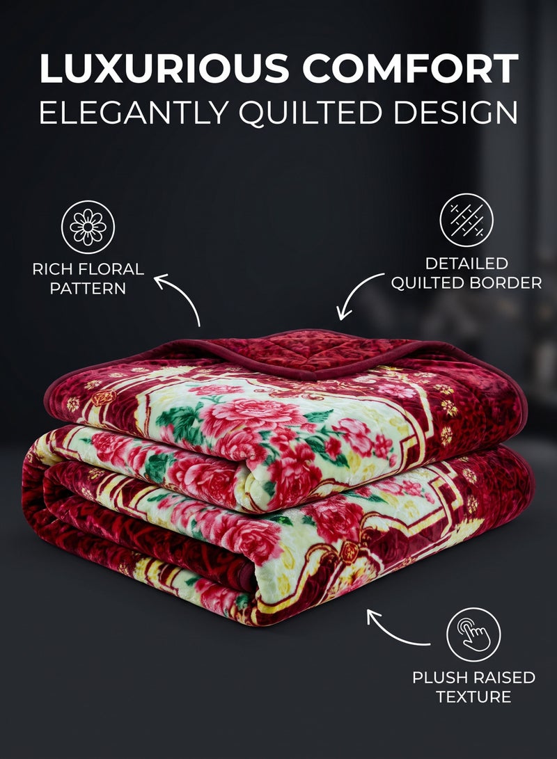 Stargold Heavyweight Single Blanket 160x220cm 4KG 2Ply Blanket for Winter – Ultra Soft Plush Double Sided Flannel Fleece Bed Blanket, Comfort Double Layer Eco Throw Blanket for Double Bed Size, SG-BL2061 - Image 2