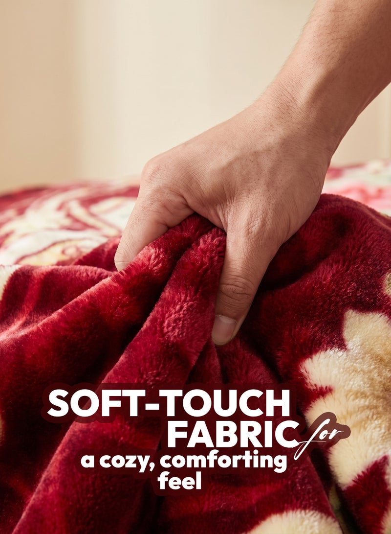 Stargold Heavyweight Single Blanket 160x220cm 4KG 2Ply Blanket for Winter – Ultra Soft Plush Double Sided Flannel Fleece Bed Blanket, Comfort Double Layer Eco Throw Blanket for Double Bed Size, SG-BL2061 - Image 3