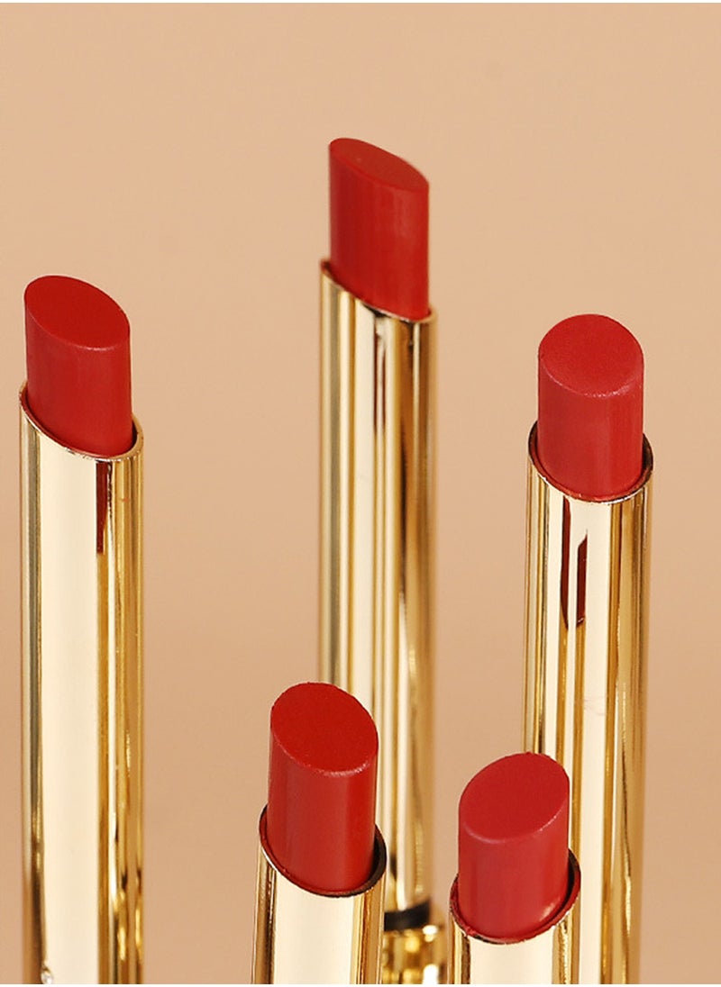 Novo Retro Small Tube Velvet Lipstick, Lipstick Matte Velvet, Moisturizing No-Sticky Lightweight Long Lasting Waterproof Rich Color Mist Lipstick for Women  - Image 5