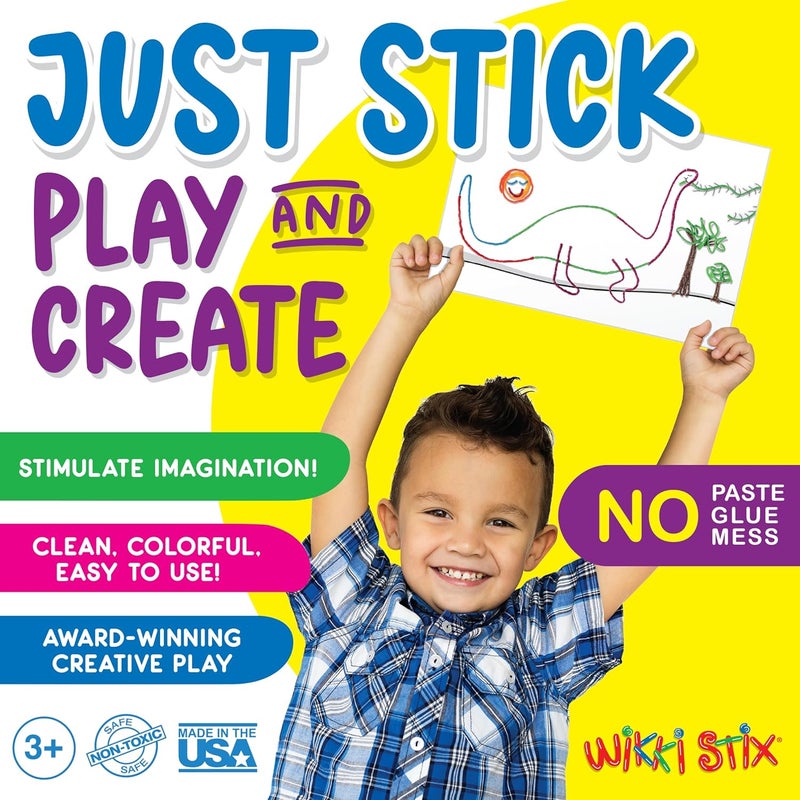 WikkiStix Wikki Stix Rainbow Pak Arts  Crafts Kids Travel Essential Pack of 24 in Rainbow Colors Ages 3  Up - Image 2