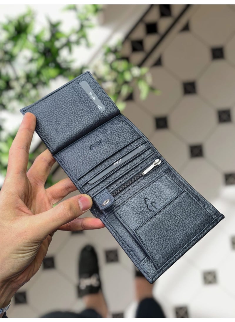 VISSO 111 Leather Personalized Wallet with Coin Pocket  - Image 2
