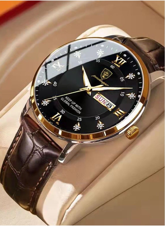 POEDAGAR - Men's Water Resistant Analog Watch - Image 1