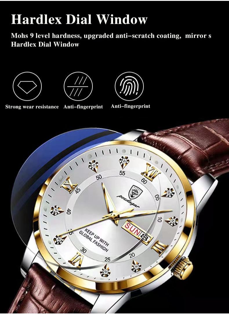 POEDAGAR - Men's Water Resistant Analog Watch - Image 1