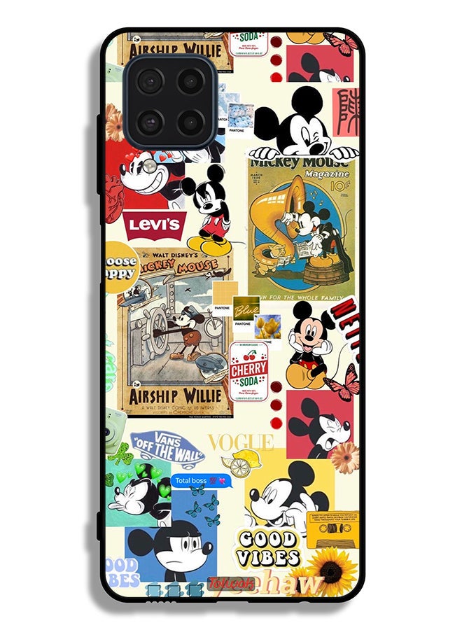 Tolwak Samsung Galaxy M32 4G Protective Case Cover Chose Happy And Stickers - Image 2