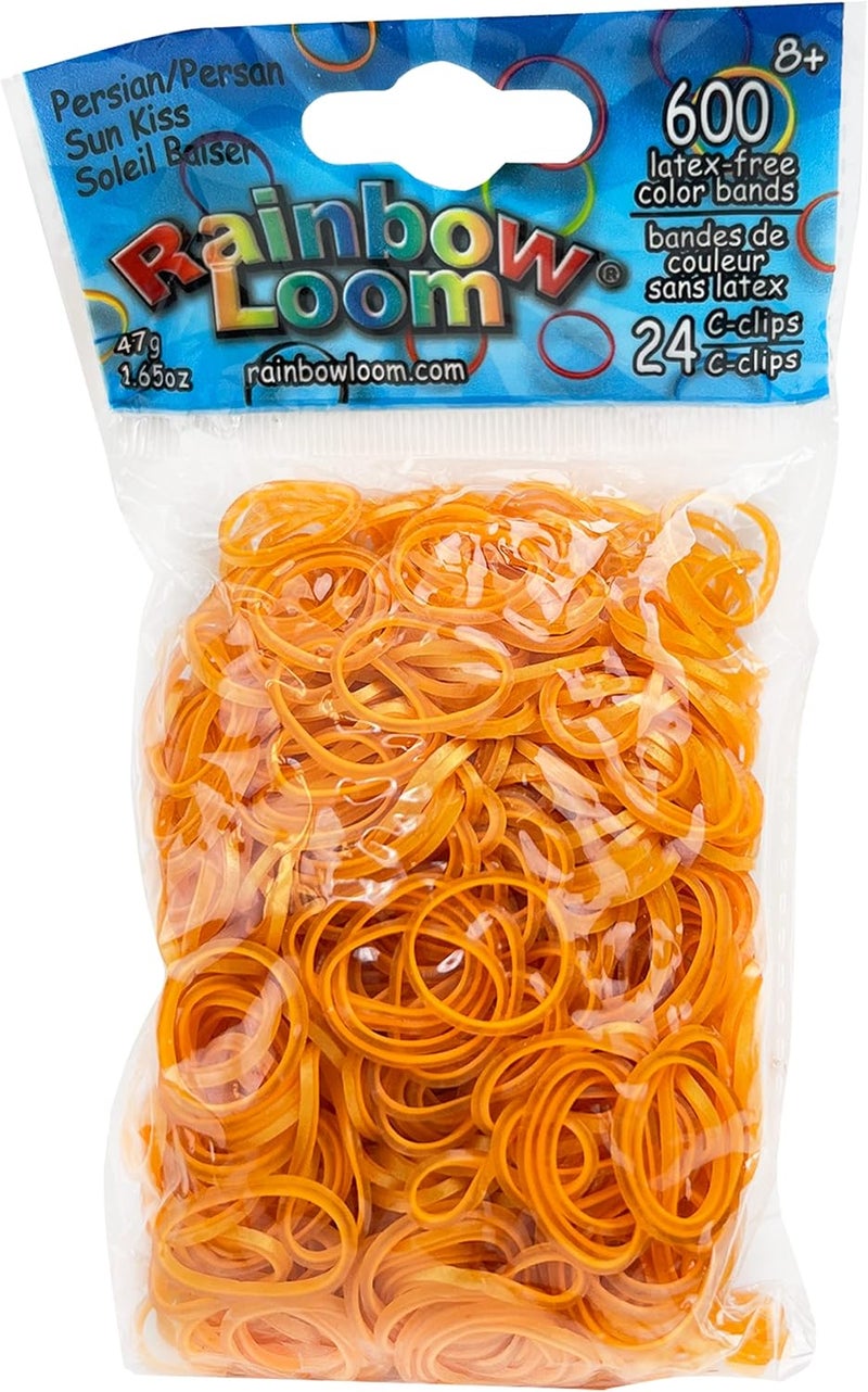 أشرطة مطاطية بلون برتقالي نيون من Rainbow Loom