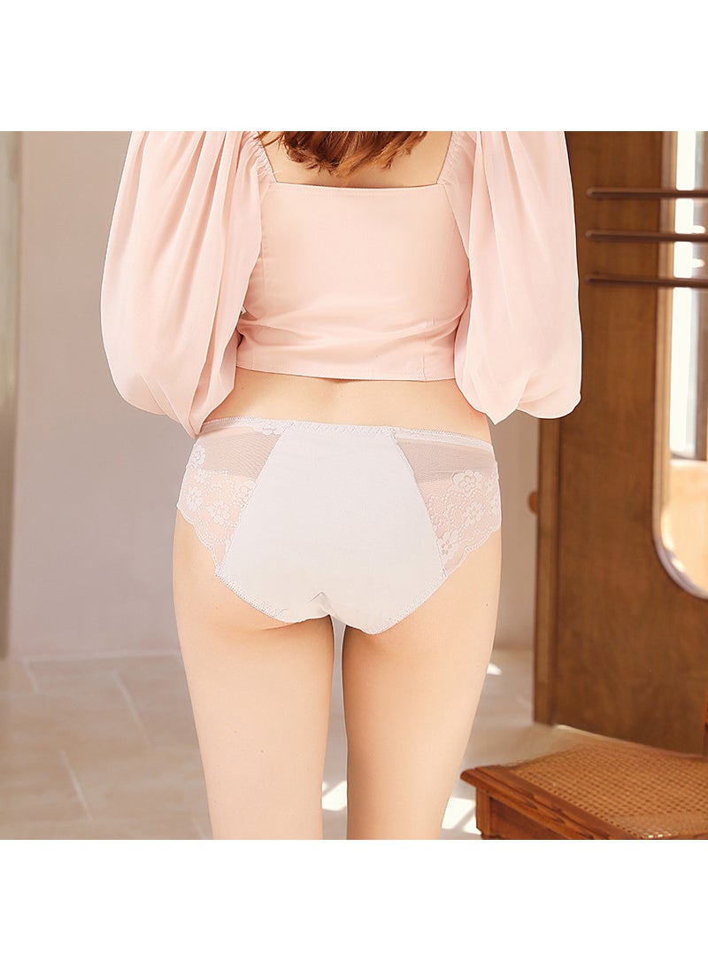 Generic Extended Lace Leakproof Menstrual Panties Grey  - Image 4
