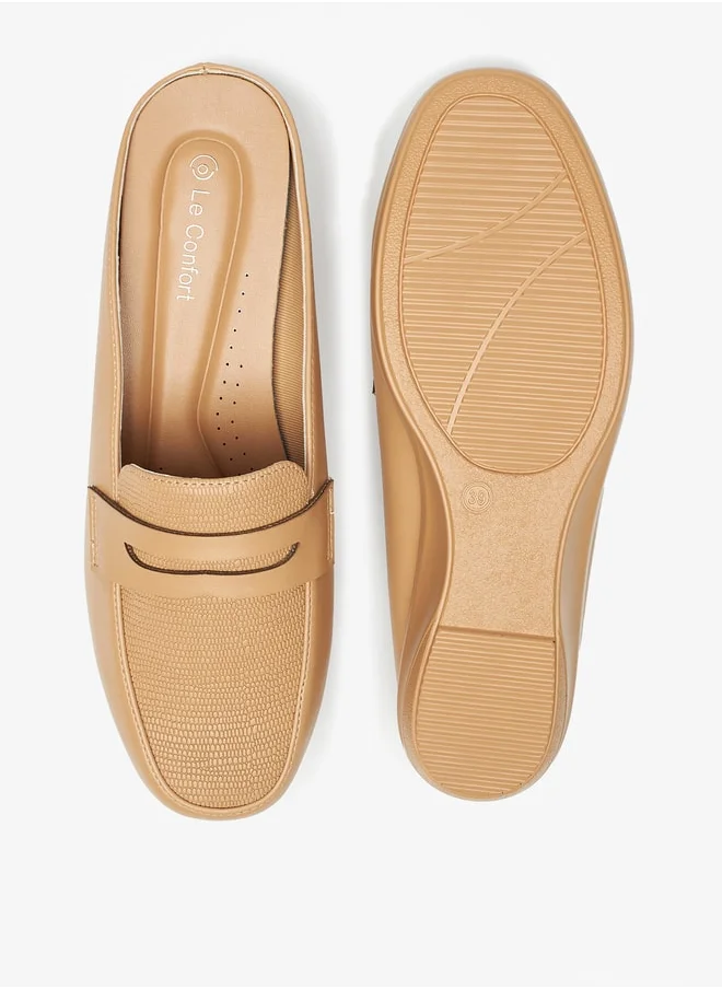 Le Confort Women Textured Slip On Loafers
