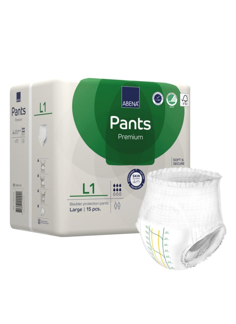 Abena ABENA PANTS LARGE L1 15'S 