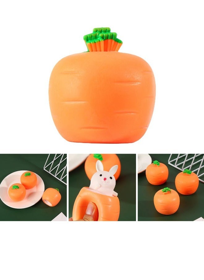 Verona - Rubber rabbit and carrot toy to reduce tension, pressure and stress - Image 1