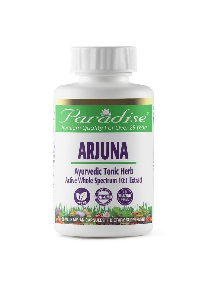 Paradise Herbs - Arjuna Antioxidant Supplement Vegan Non Gmo Gluten Free 60 Vegetarian Capsules - Image 1