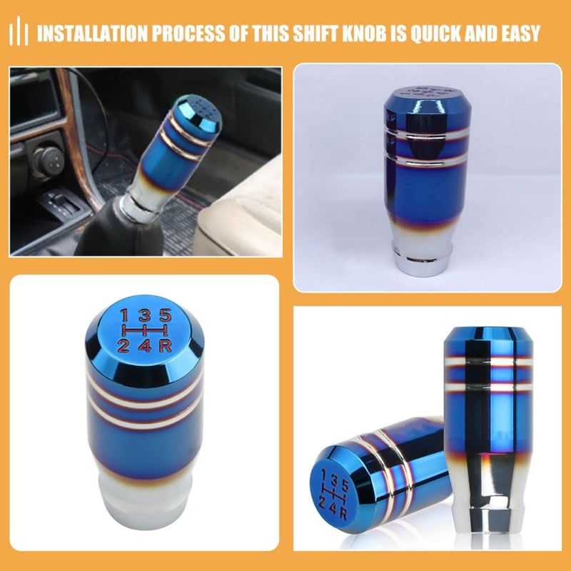 All-round unified build Universal 5-Speed Manual Car Shift Knob, Aluminum Alloy Blue Anodized Gear Lever Handle for Manual Transmission Vehicles, Replacement Stick Shifter for Automotive Interior One piece build Experience optimized build Diverse application fit All consumer tier purchase options Multi-price design picks Permanent & temporary usable Simple multi-color universal build Multi-category warehouse equip Minimal design Processed natural substance Wide range expanded design Updated modern design Set product combo compatible Dust proof Multi stock guarantee supply Water rust proof Closed & open space compatible Space saving design picks Reliable durability Diverse purchase plan All condition fit Affordable fast purchase options Multi-budget available picks Integrated practical design - Image 2