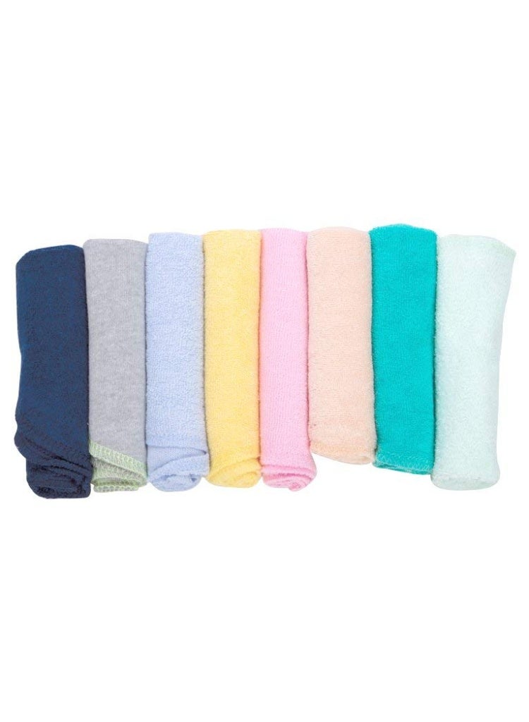 Mee Mee Premium Baby Napkin | Washcloth for New Born, Washable, Reusable, Absorbent, Soft Face Towels Multicolor (PK-8) - Image 3
