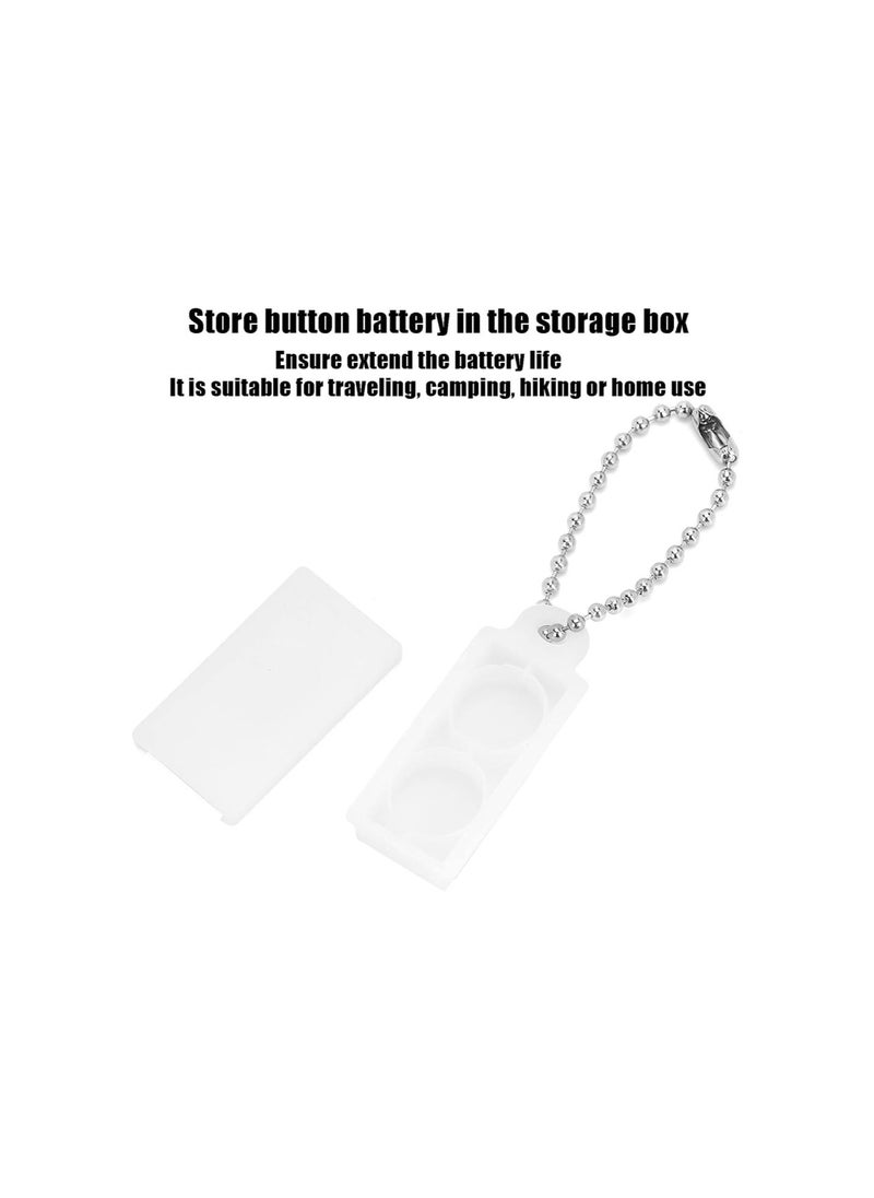 Generic - 2pcs Hearing Aid Battery Boxs,Portable Amplifier Battery Caddy Plastic Button Storage Case Holder Box - Image 1