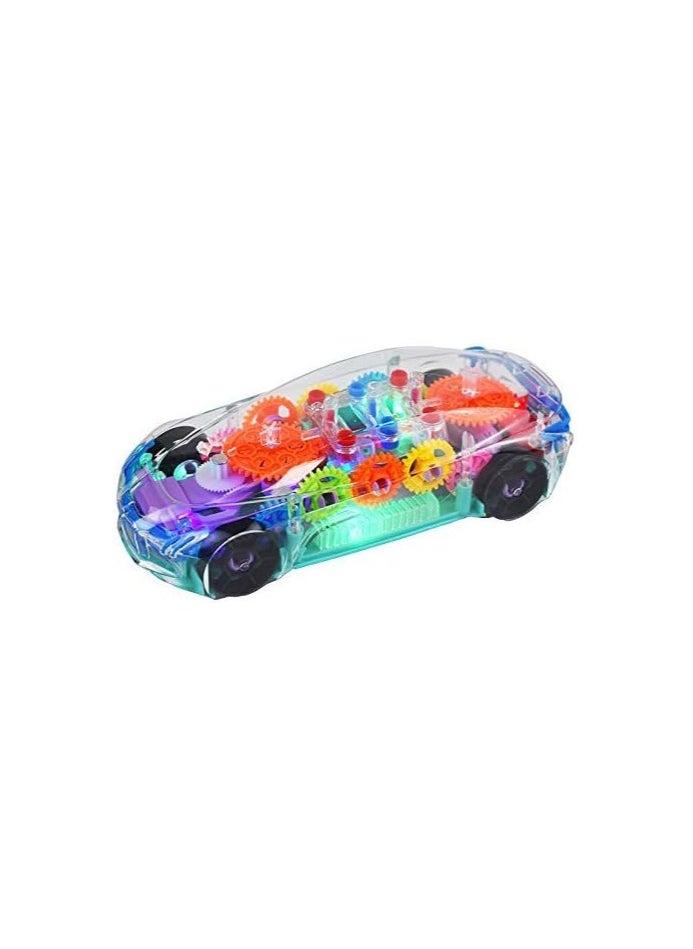 Generic - NEW Concept Racing Car Transparent 360 Degree Rotatable Toy Car with Sound and Light - Image 1