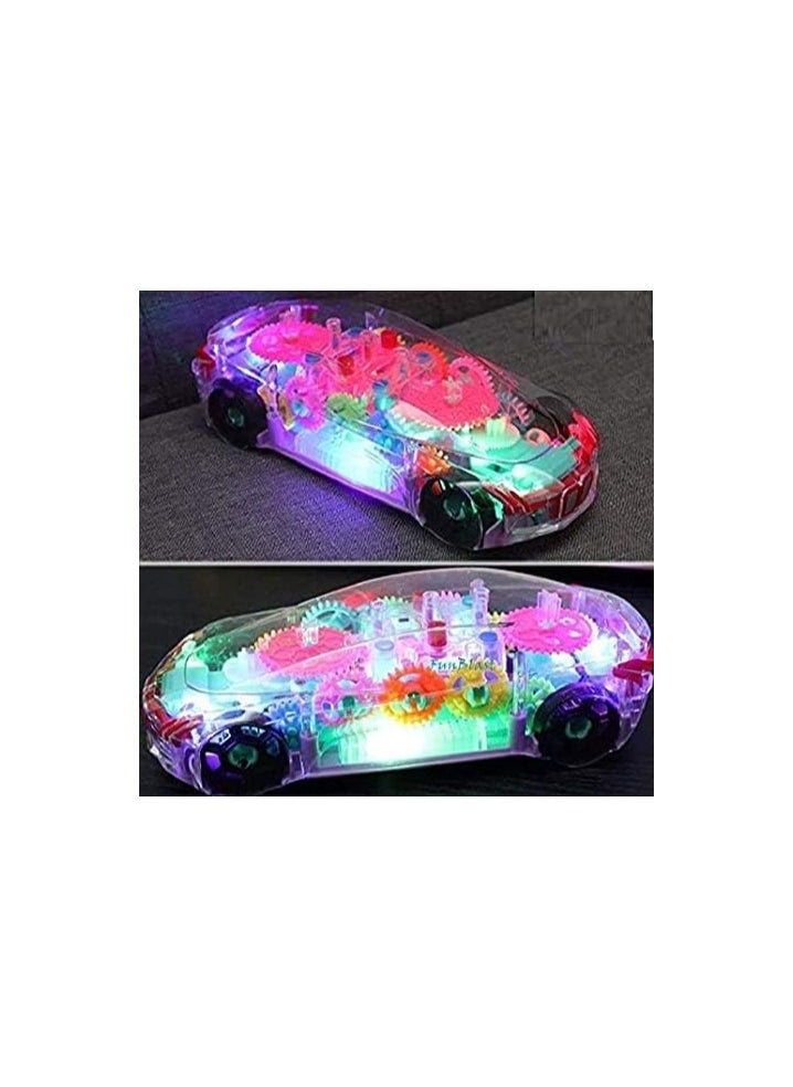Generic - NEW Concept Racing Car Transparent 360 Degree Rotatable Toy Car with Sound and Light - Image 1