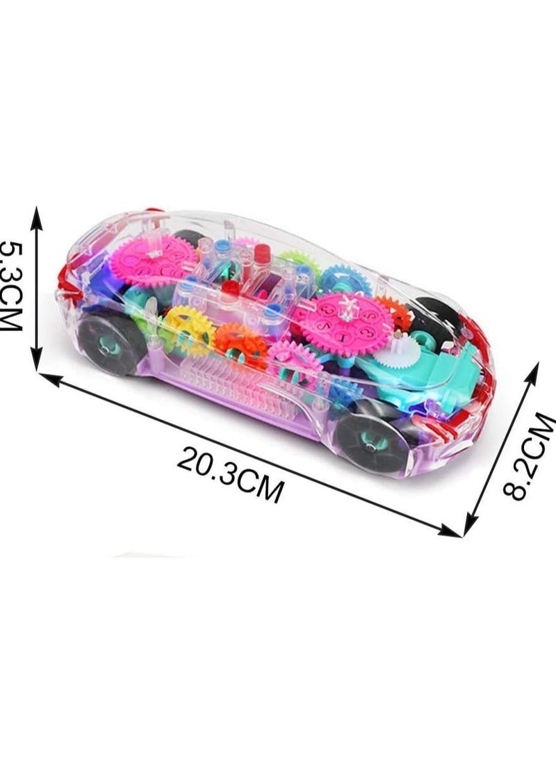 Generic - NEW Concept Racing Car Transparent 360 Degree Rotatable Toy Car with Sound and Light - Image 1