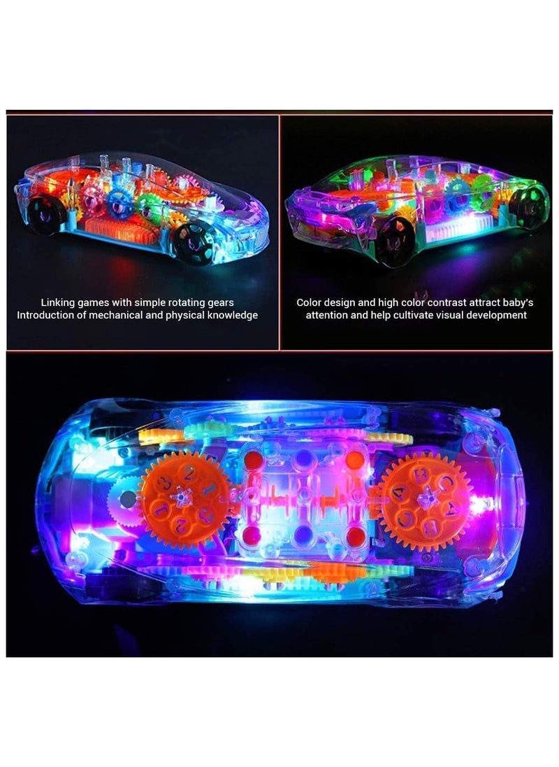 Generic - NEW Concept Racing Car Transparent 360 Degree Rotatable Toy Car with Sound and Light - Image 1