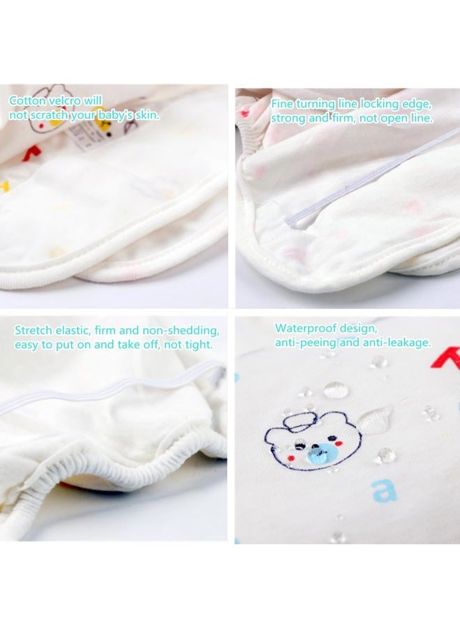 MAIHAO Reborn Baby Dolls Diapers for 17-22 Inch Newborn Baby Doll Diapers Reusable Adjustable Velcro 4-Piece Cute Bear Outfit Accessories - Image 2