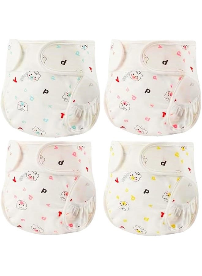 MAIHAO Reborn Baby Dolls Diapers for 17-22 Inch Newborn Baby Doll Diapers Reusable Adjustable Velcro 4-Piece Cute Bear Outfit Accessories - Image 1